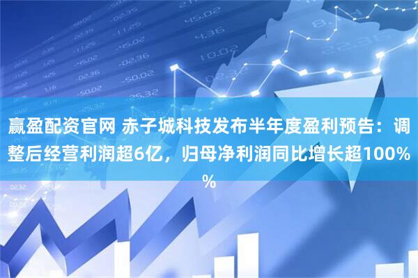 赢盈配资官网 赤子城科技发布半年度盈利预告：调整后经营利润超6亿，归母净利润同比增长超100%