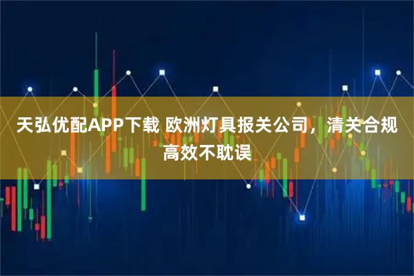 天弘优配APP下载 欧洲灯具报关公司，清关合规高效不耽误